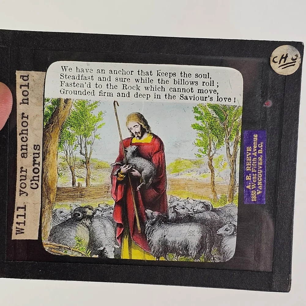 Antique Magic Lantern Slides Lot of 8 Religious Biblical Christian Jesus - Picture 2 of 11